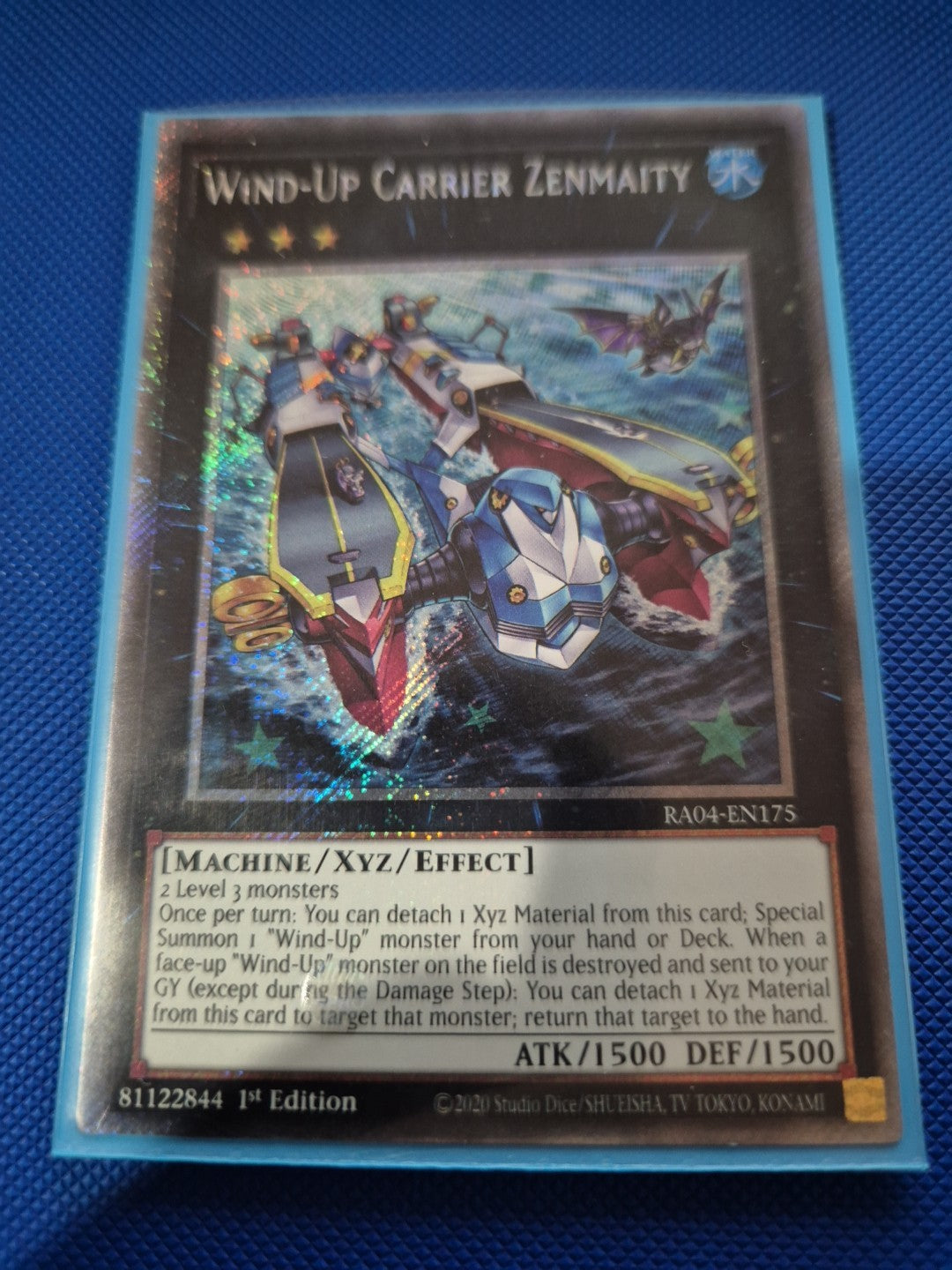 Wind-Up Carrier Zenmaity - RA04-EN175 - Platinum Secret Rare  1st Edition Yugioh