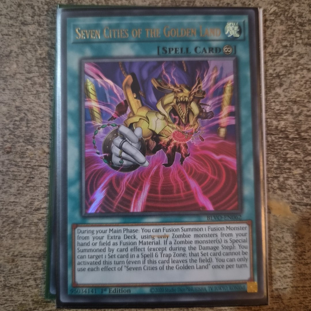 Yugioh Seven Cities of the Golden Land BLVO-EN062 Ultra Rare 1st Edition NM