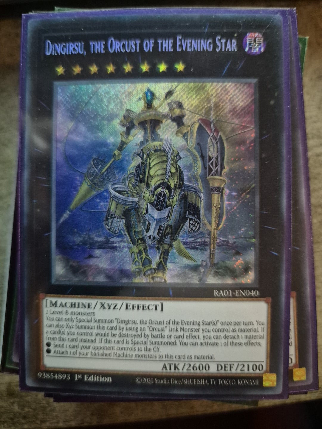 Dingirsu, the Orcust of the Evening Star - RA01-EN040 - Secret Rare - Yugioh NM