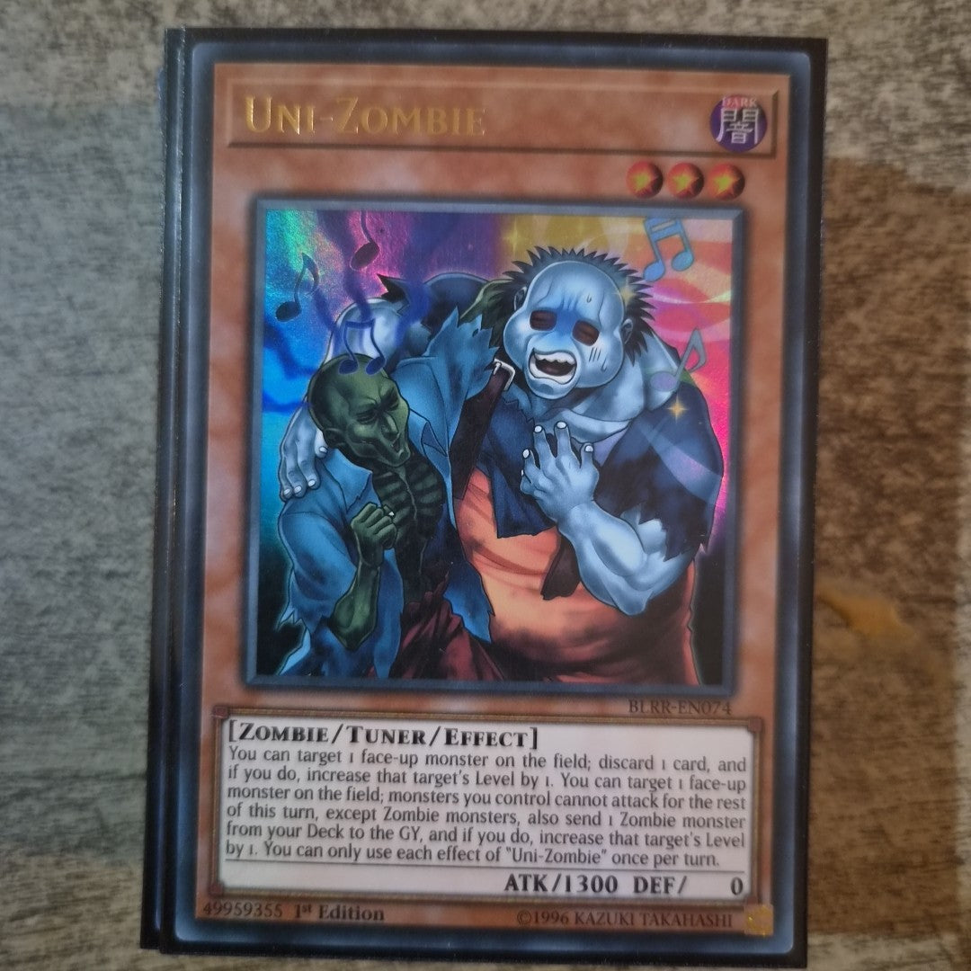 Uni-Zombie - BLRR-EN074 - 1st Edition - Ultra Rare - Yugioh TCG Card - NM