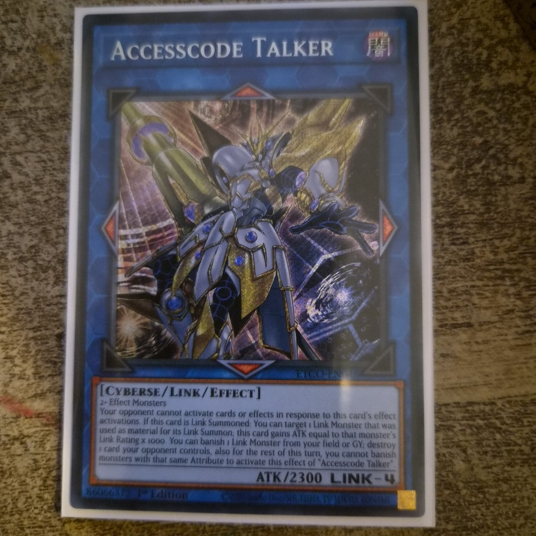 YUGIOH ETCO-EN046 Accesscode Talker Secret Rare 1st Edition NM