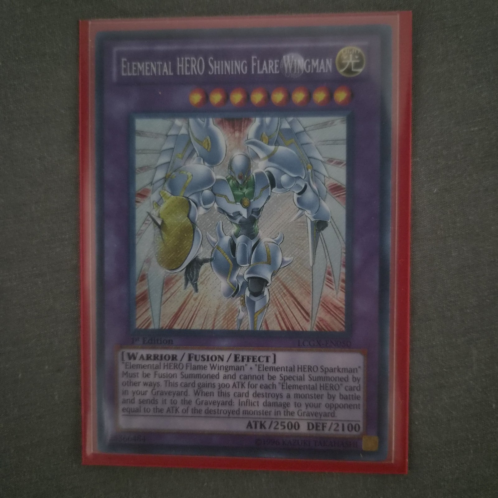 Yu-Gi-Oh! - Elemental Hero Shining Flare Wingman - LCGX-EN050 - SR - 1st Ed (NM)