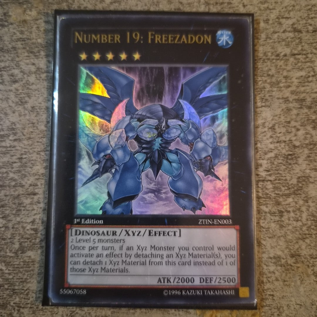 Number 19: Freezadon - ZTIN-EN003 - Ultra Rare - 1st Edition  Yugioh