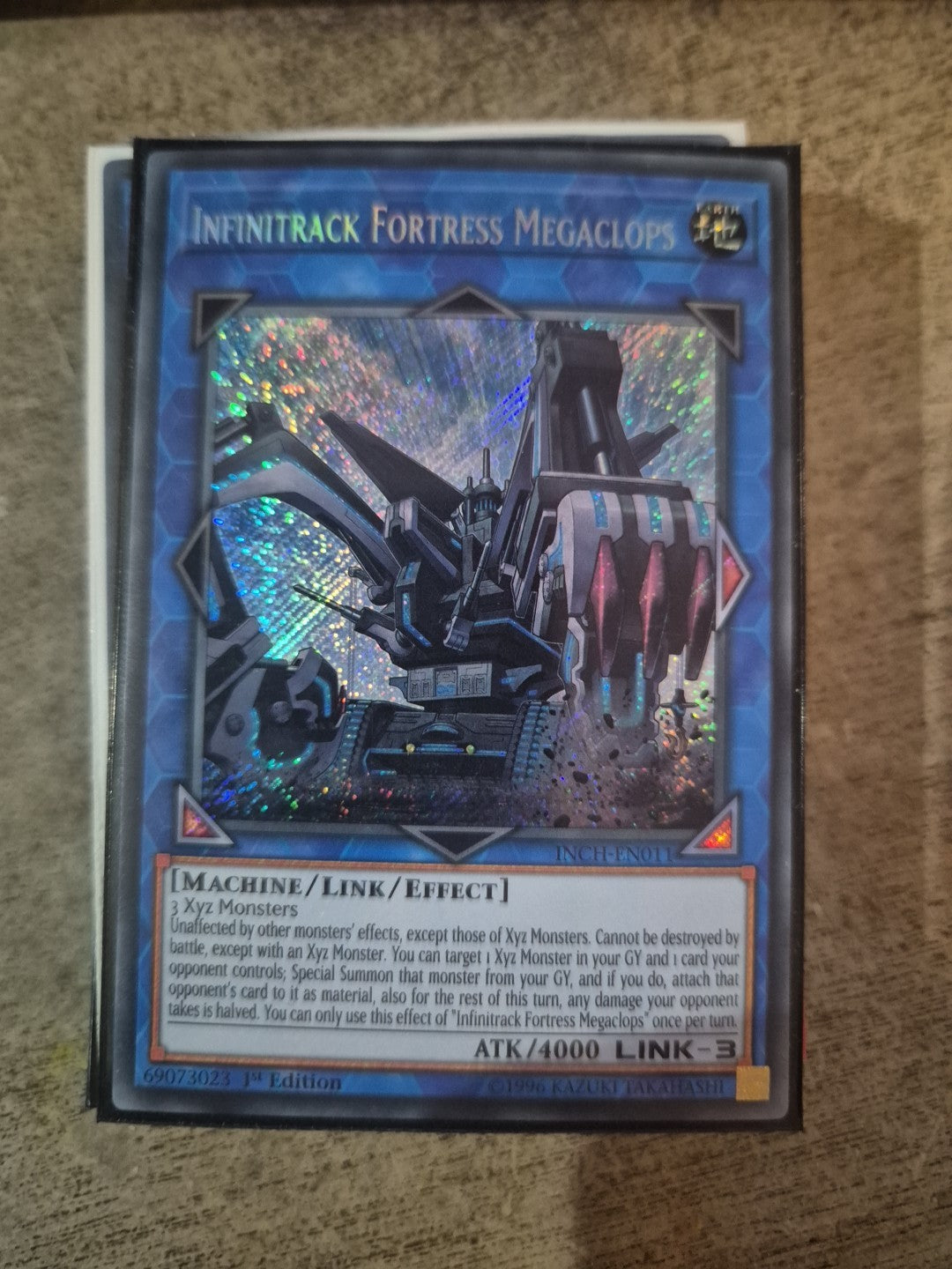 Yugioh INFINITRACK FORTRESS MEGACLOPS Secret Rare INCH-EN011 1st Edition NM/M