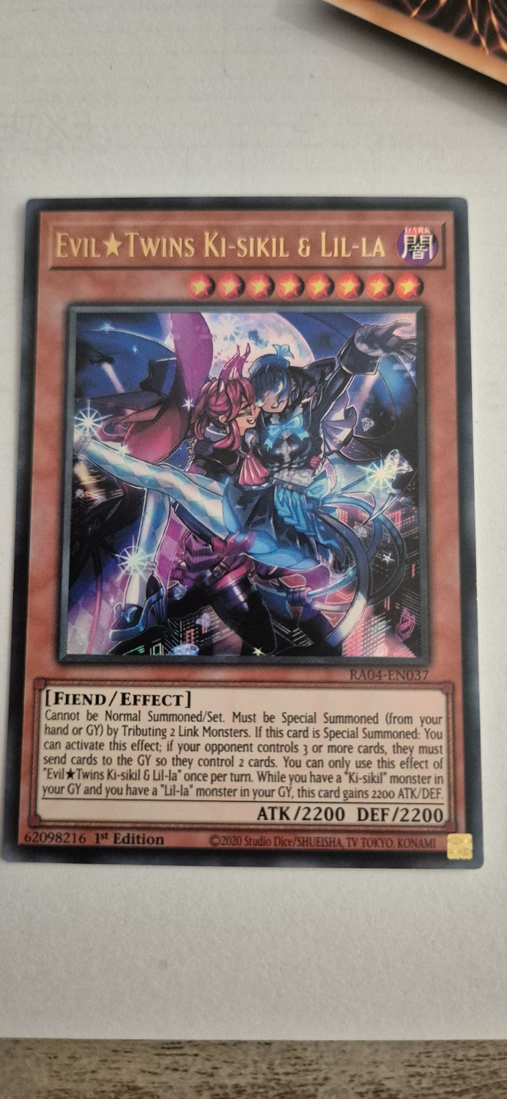 Evil Twins Ki-sikil & Lil-la RA04-EN037 Ultra Rare 1st Edition YuGiOh TCG Card