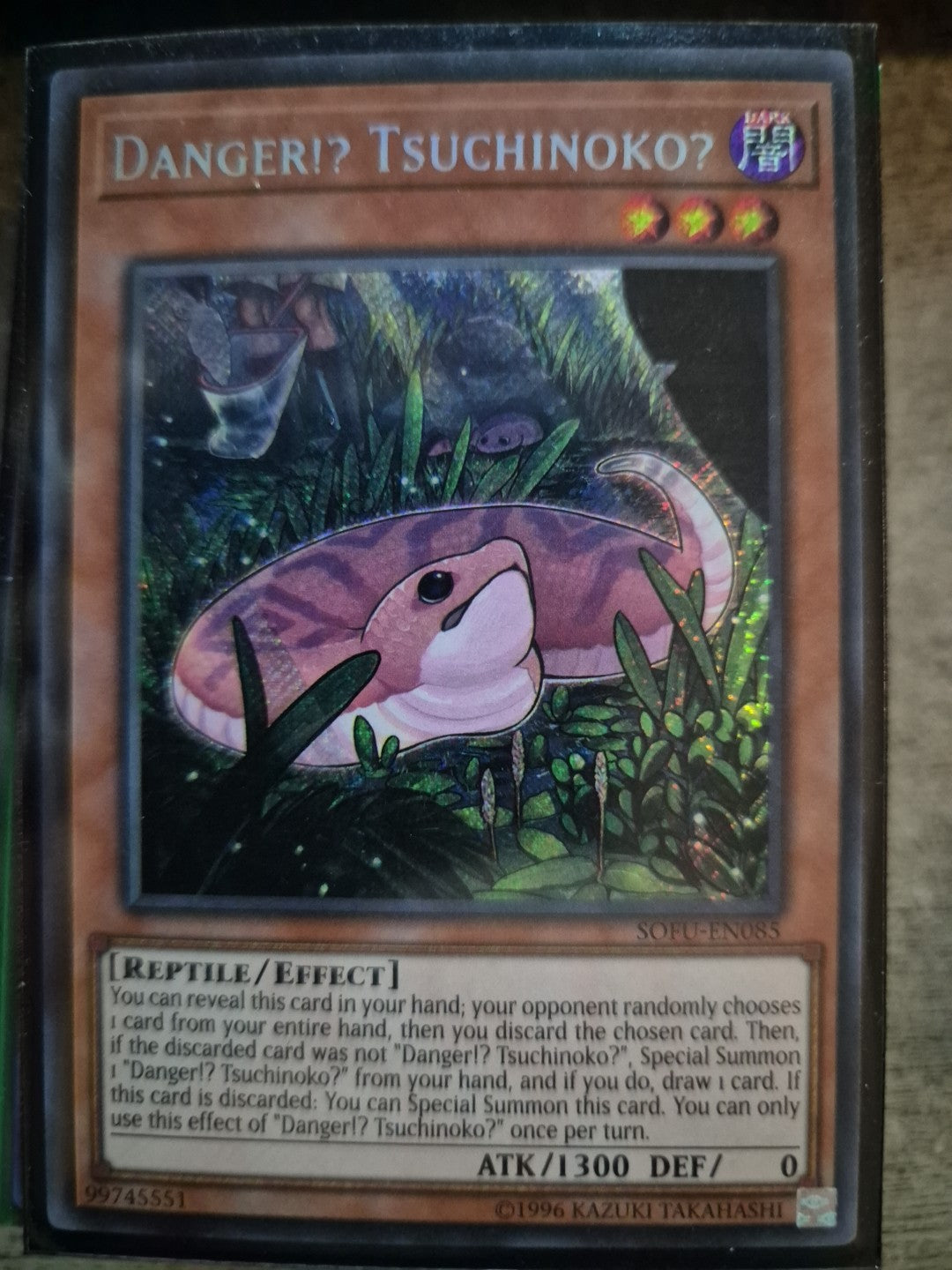 Yugioh Danger!? Tsuchinoko? SOFU-EN085 Secret Rare Unlimited NM