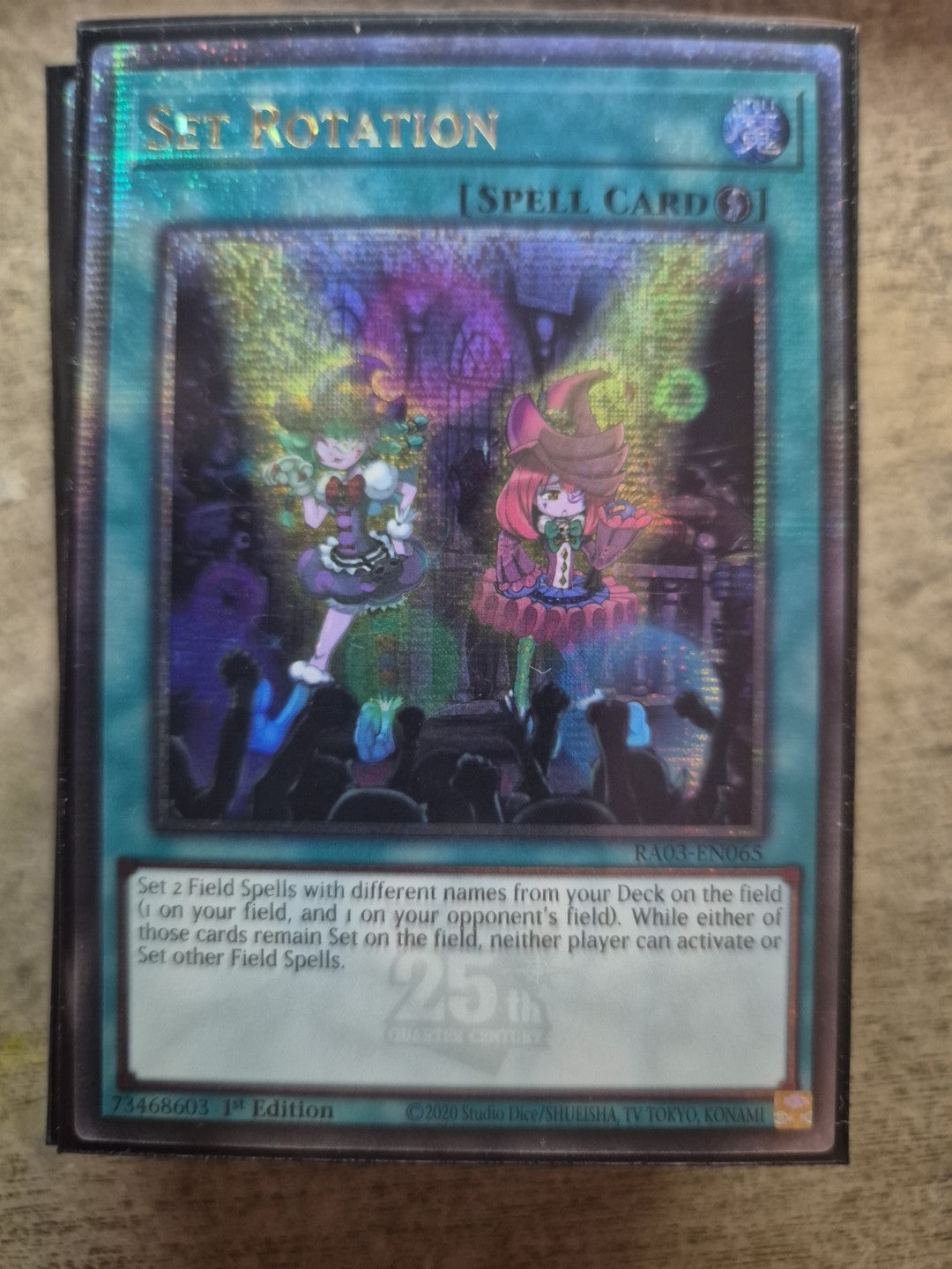YUGIOH RA03-EN065 Set Rotation Quarter Century Secret Rare 1st Edition NM