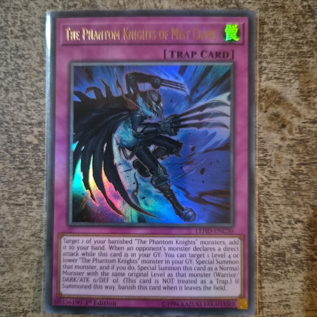The Phantom Knights of Mist Claws - Ultra Rare - LEHD-ENC30 - Yu-Gi-Oh Card N/M
