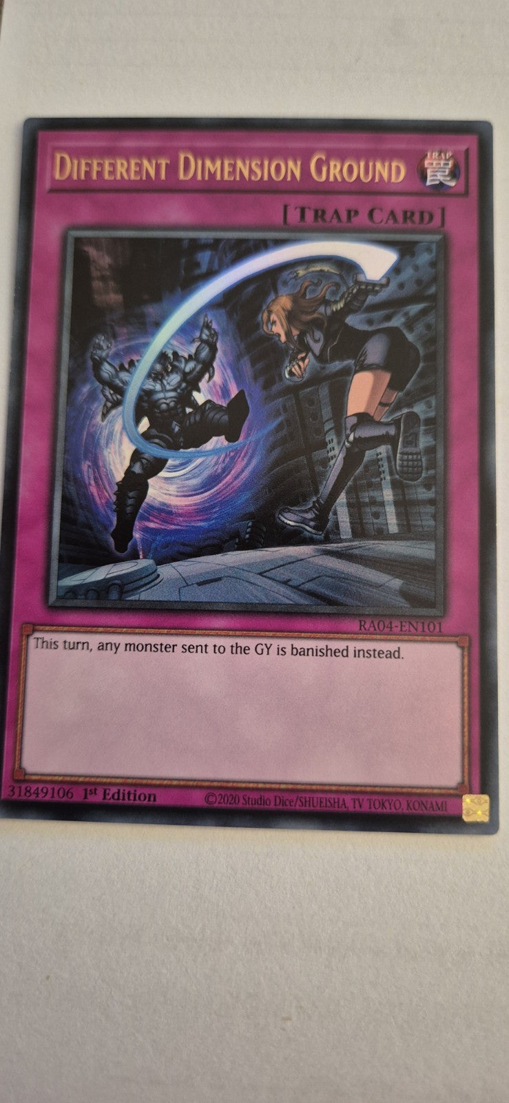 Different Dimension Ground - RA04-EN101 - 1st Edition Ultra Rare Near Mint