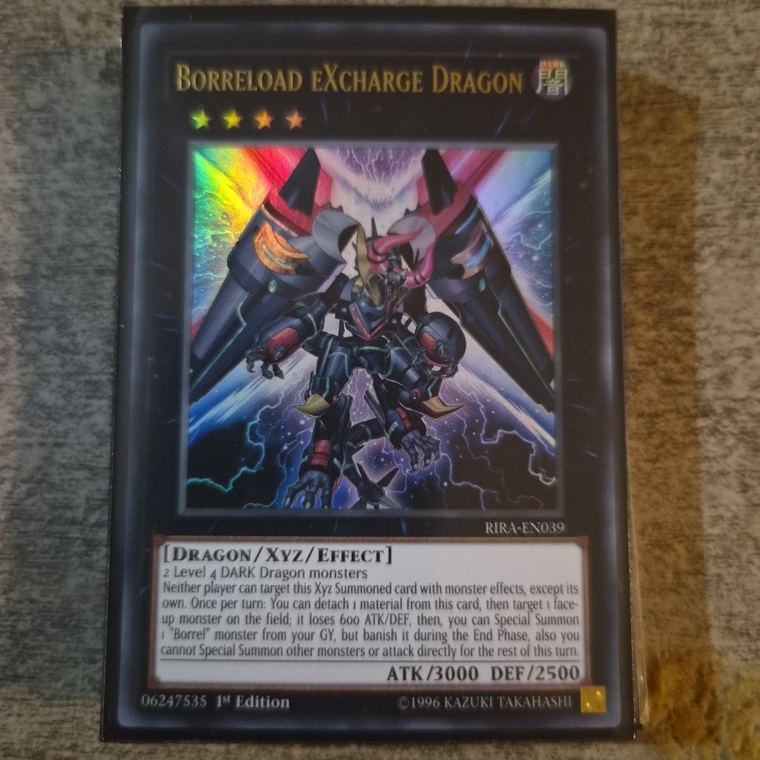 Borreload eXcharge Dragon - RIRA-EN039 - Ultra Rare   -  1st Edition - Yugioh