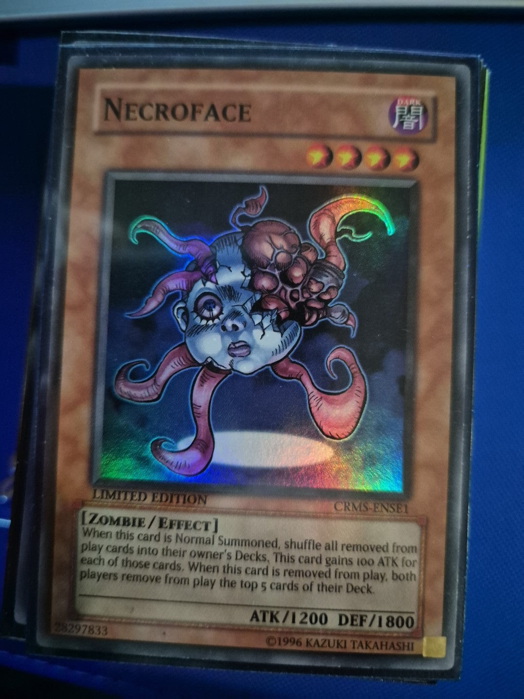 YU-GI-OH! TCG - Necroface Super Rare Card CRMS-ENSE1