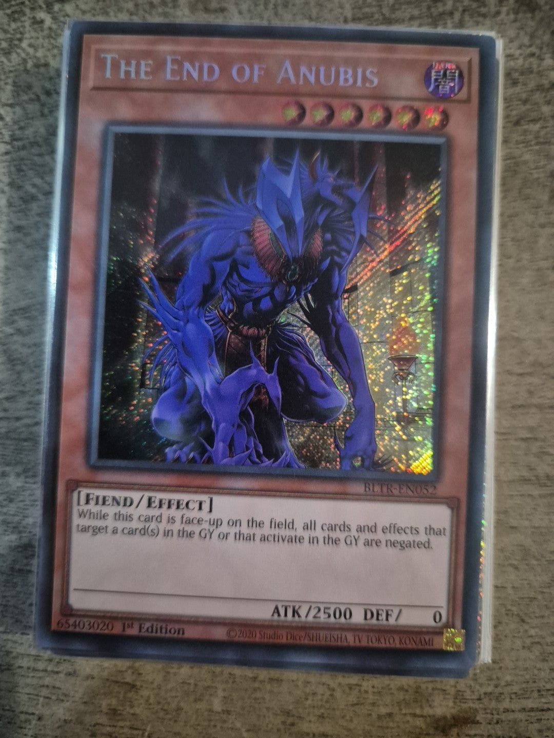 The End of Anubis (BLTR-EN052) - Secret Rare 1st Edition