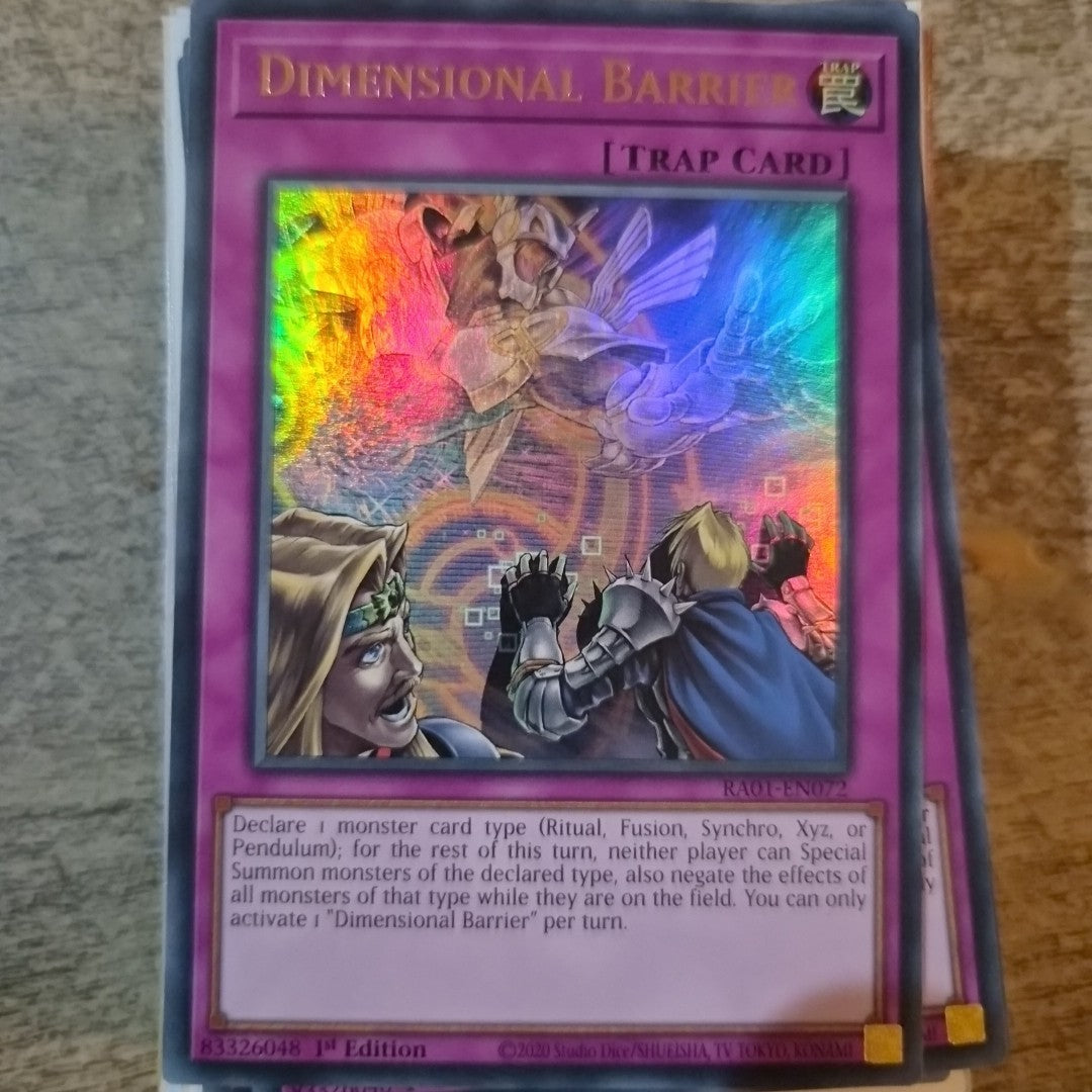 Yugioh Dimensional Barrier RA01-EN072 Ultra Rare 1st Edition NM