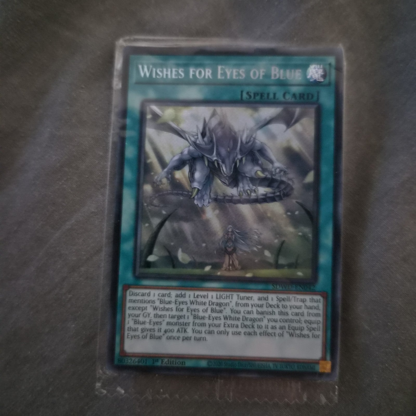 Wishes for Eyes of Blue SDWD-EN042 - 1st edition secret rare NM - M