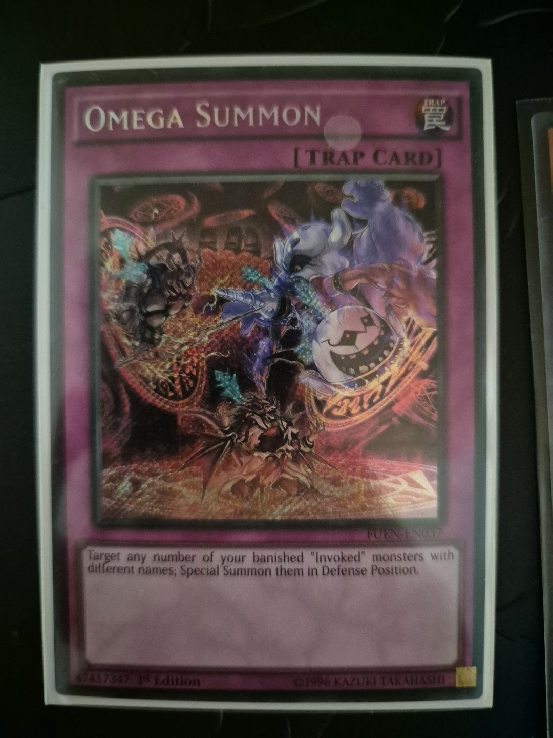 YuGiOh Omega Summon Secret Rare 1st Edition FUEN-EN037