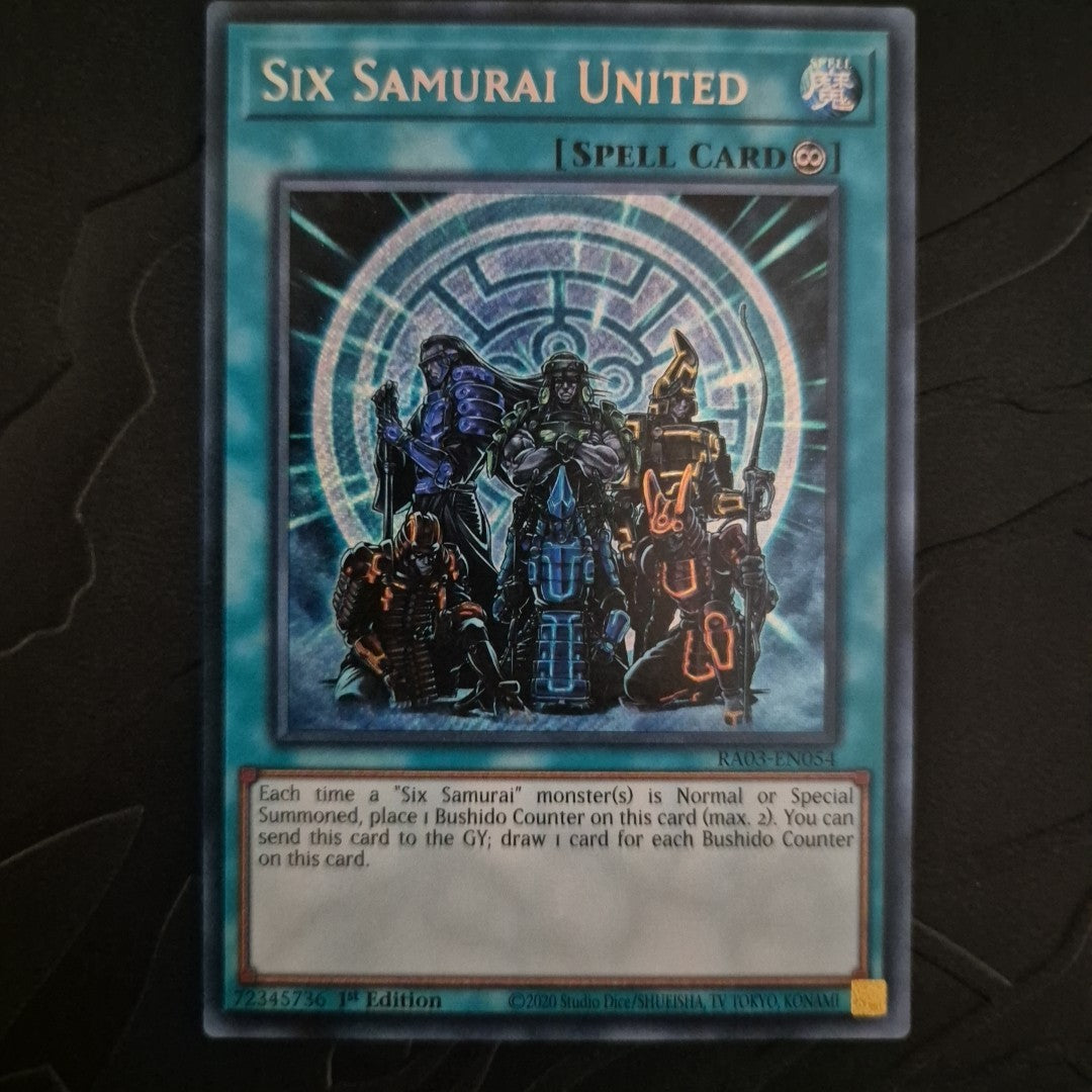 SIX SAMURAI UNITED - Secret Rare - RA03-EN054 - 1st Ed - NM/M