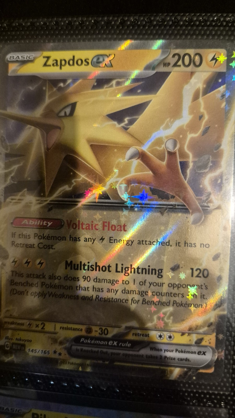 Pokémon TCG Scarlet & Violet 151 Zapdos EX 145/165 Double Rare Holo