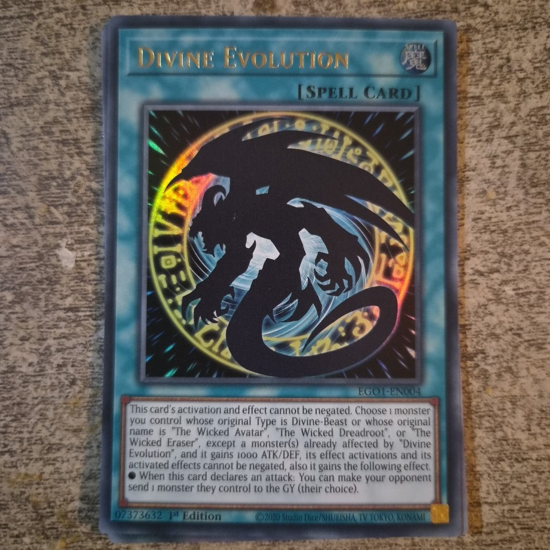 YuGiOh Divine Evolution Ultra Rare 1st Edition EGO1-EN004 NM