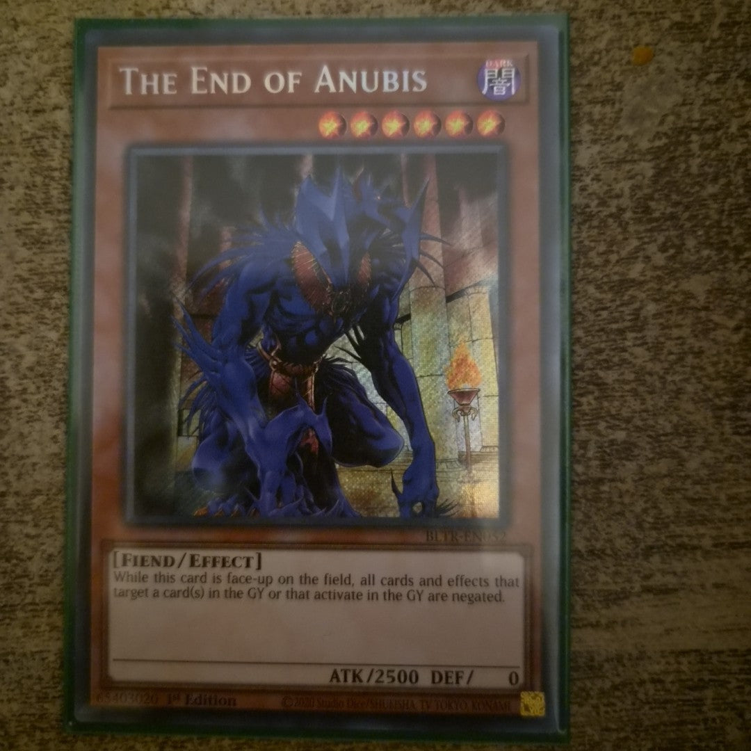 The End of Anubis BLTR-EN052 Secret Rare 1st Edition YuGiOh TCG Card