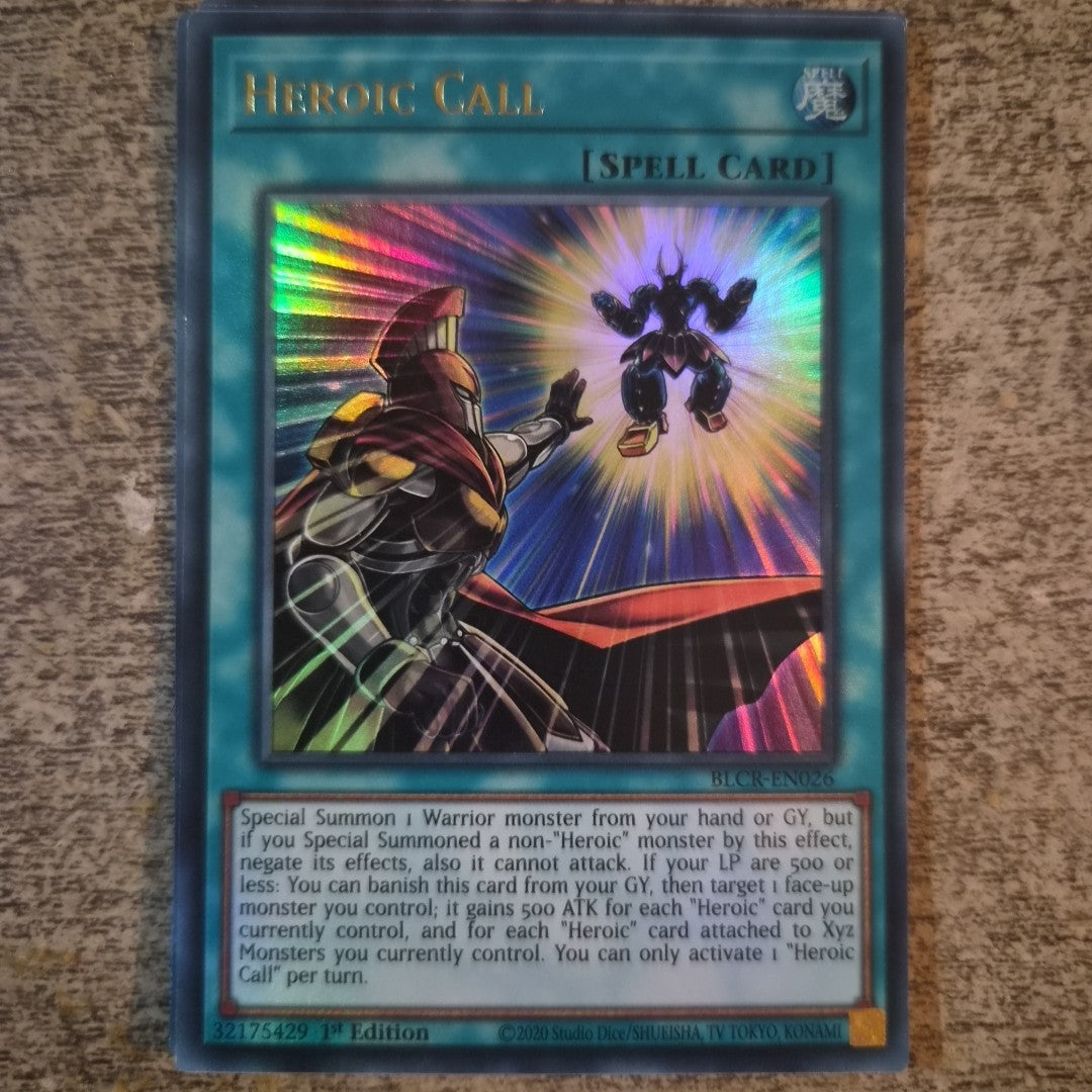 Yu-Gi-Oh! TCG Heroic Call Battles of Legend: Crystal Revenge BLCR-EN026 1st...