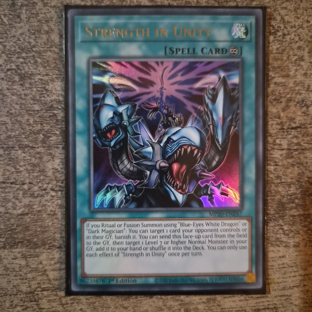Strength in Unity - MP20-EN247 - Ultra Rare - 1st Edition  - Yugioh
