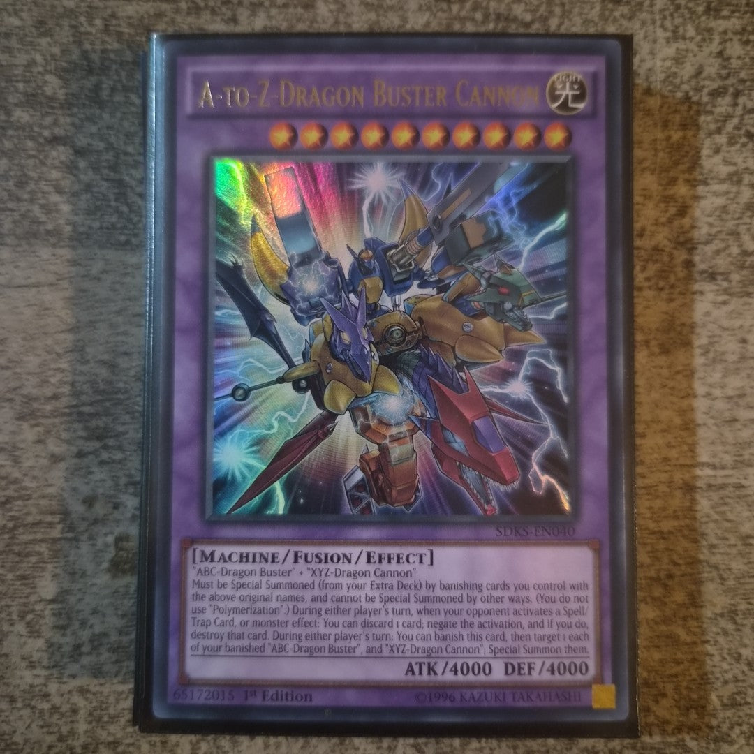 Yugioh A-to-Z Dragon Buster Cannon SDKS-EN040 Ultra Rare