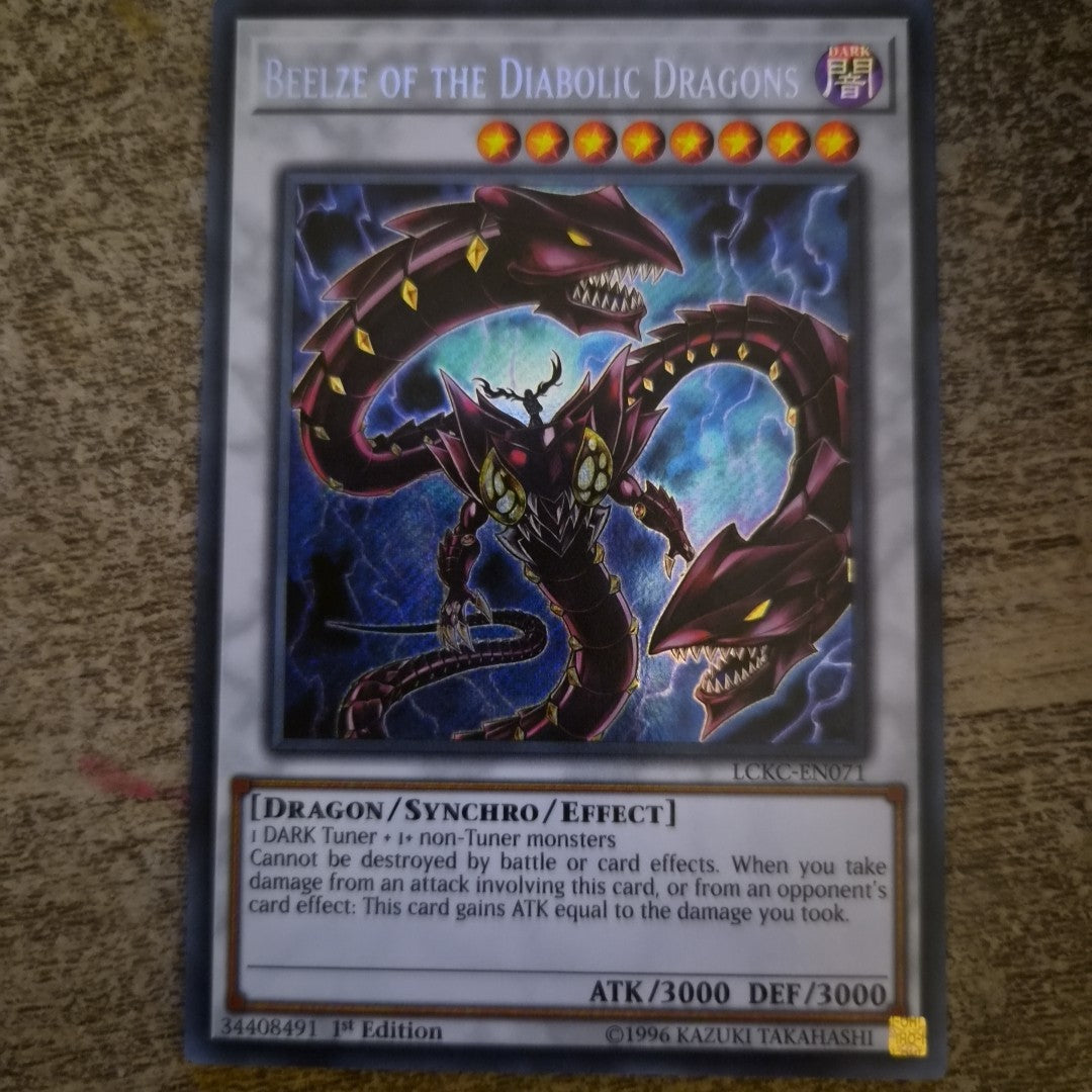 Yu-Gi-Oh! TCG Beelze of the Diabolic Dragons LCKC-EN071 1st Edition