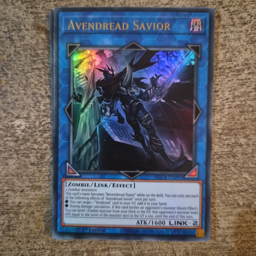 Avendread Savior - BLCR-EN091  - Ultra Rare 1st Edition Yugioh