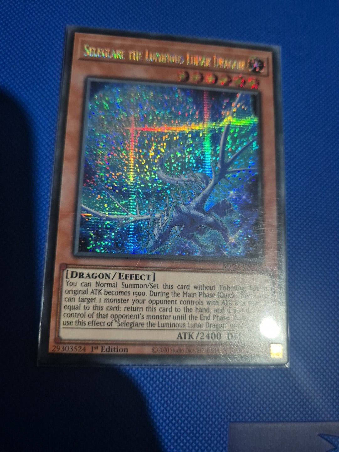Seleglare the Luminous Lunar Dragon - MP21-EN159 - Prismatic Secret Rare Yugioh