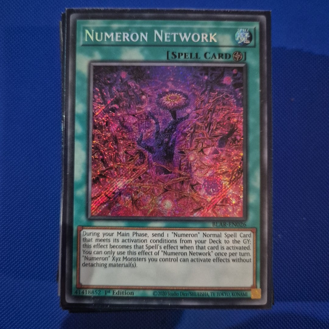 YuGiOh Numeron Network Secret Rare 1st Edition BLAR-EN026