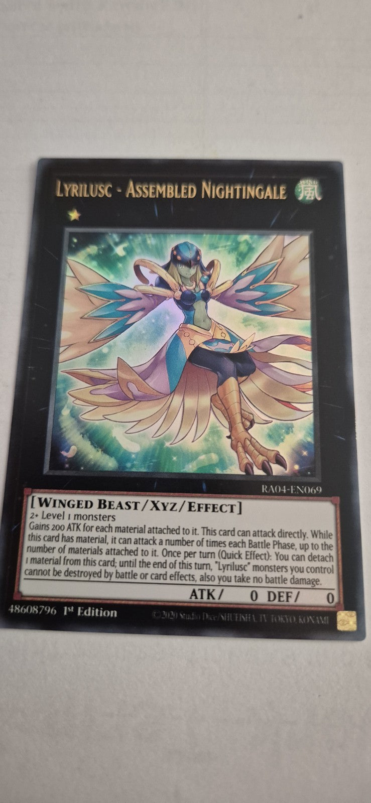 Yugioh Lyrilusc -Assembled Nightingale *Ultra Rare* 1st Ed [RA04-EN069]