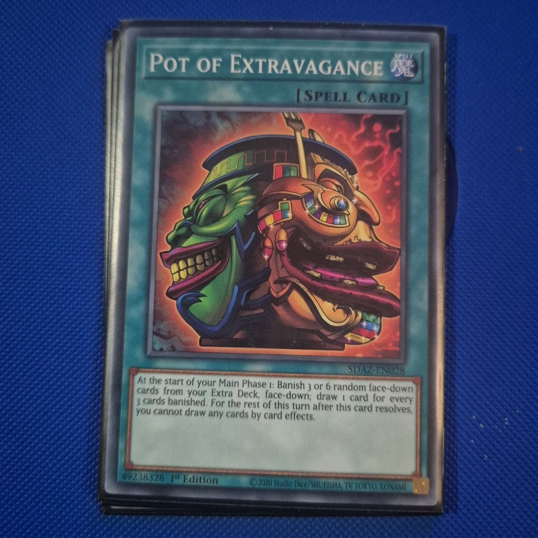 YuGiOh Pot of Extravagance 1st Edition SDAZ-EN058 NM