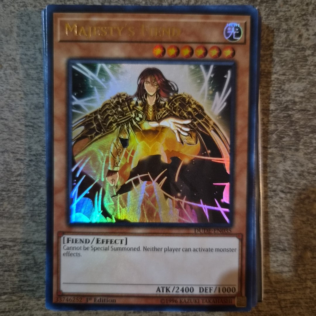 Yugioh Majesty's Fiend DUDE-EN035 Ultra Rare 1st Edition NM
