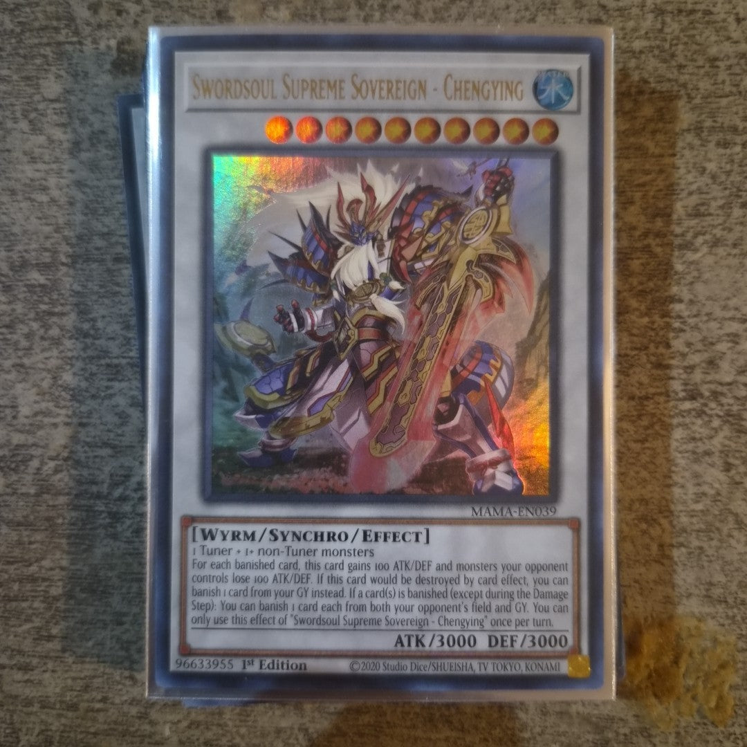 Swordsoul Supreme Sovereign - Chengying MAMA-EN039 Ultra Rare 1st Edition Yugioh