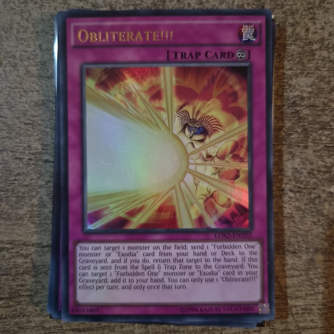 Obliterate!!!  LDK2-ENY03 Ultra Rare Unlimited Edition YuGiOh TCG Card