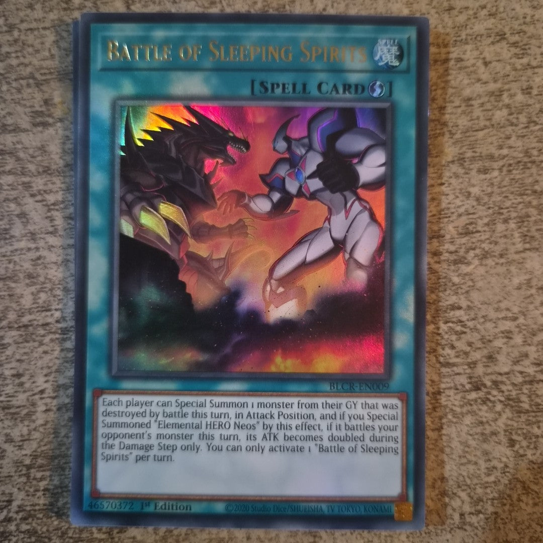Battle of Sleeping Spirits - BLCR-EN009  - Ultra Rare 1st Edition Yugioh