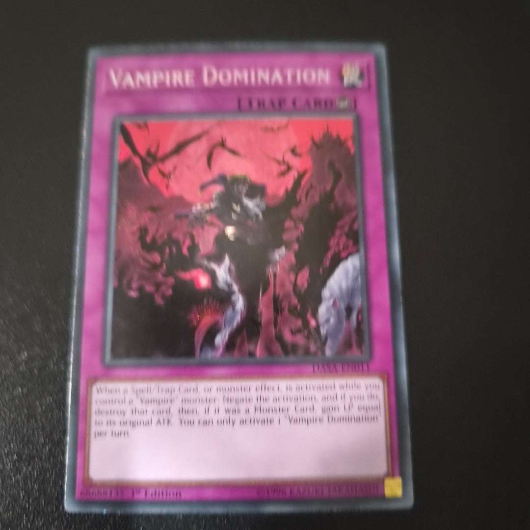 Yugioh Vampire Domination DASA-EN011 1st Edition Secret Rare NM