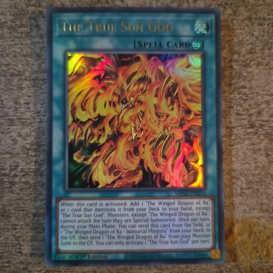 Yu-Gi-Oh! TCG The True Sun God 2022 Tin of the Pharaohs Gods MP22-EN275 1st...