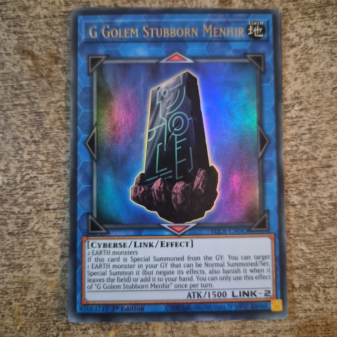 Yu-Gi-Oh! TCG G Golem Stubborn Menhir Battles of Legend: Crystal Revenge...