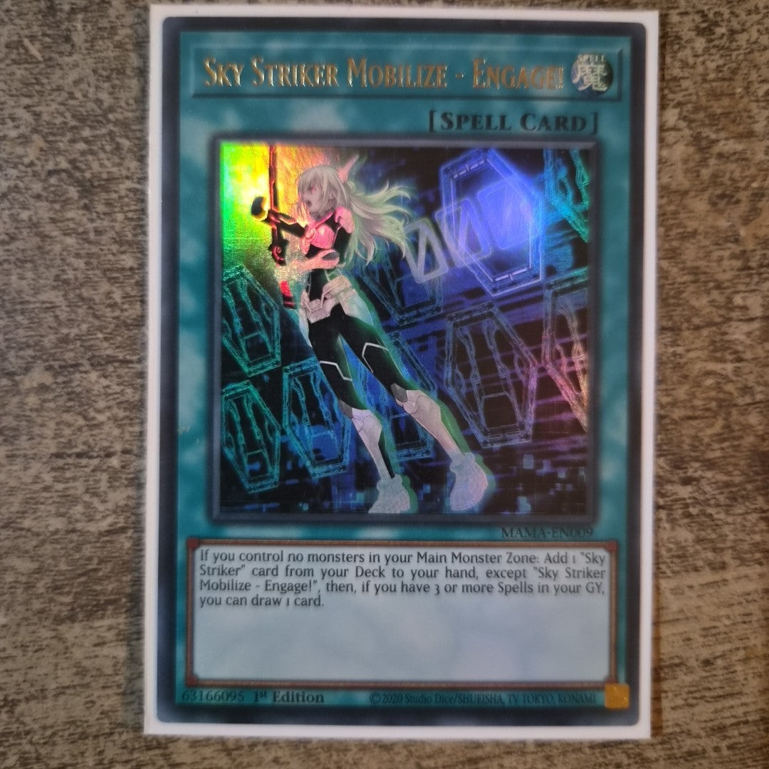 Yugioh Sky Striker Mobilize - Engage! MAMA-EN009 Ultra Rare 1st Edition YuGiOh