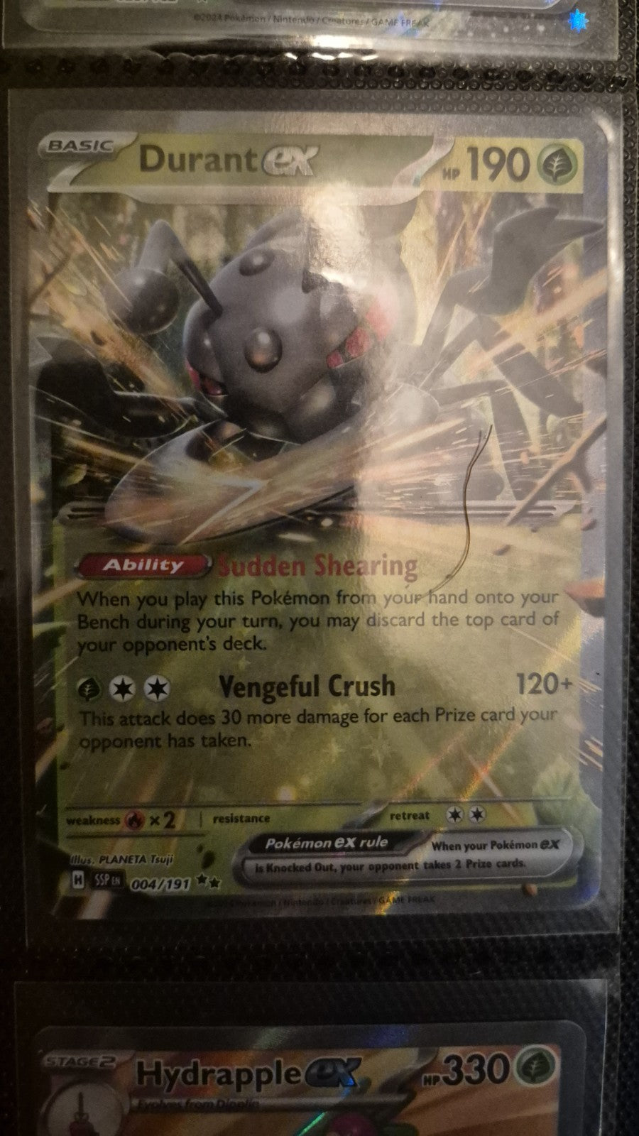 DURANT EX 2024 Pokemon SURGING SPARKS #004 NM-MT DOUBLE RARE