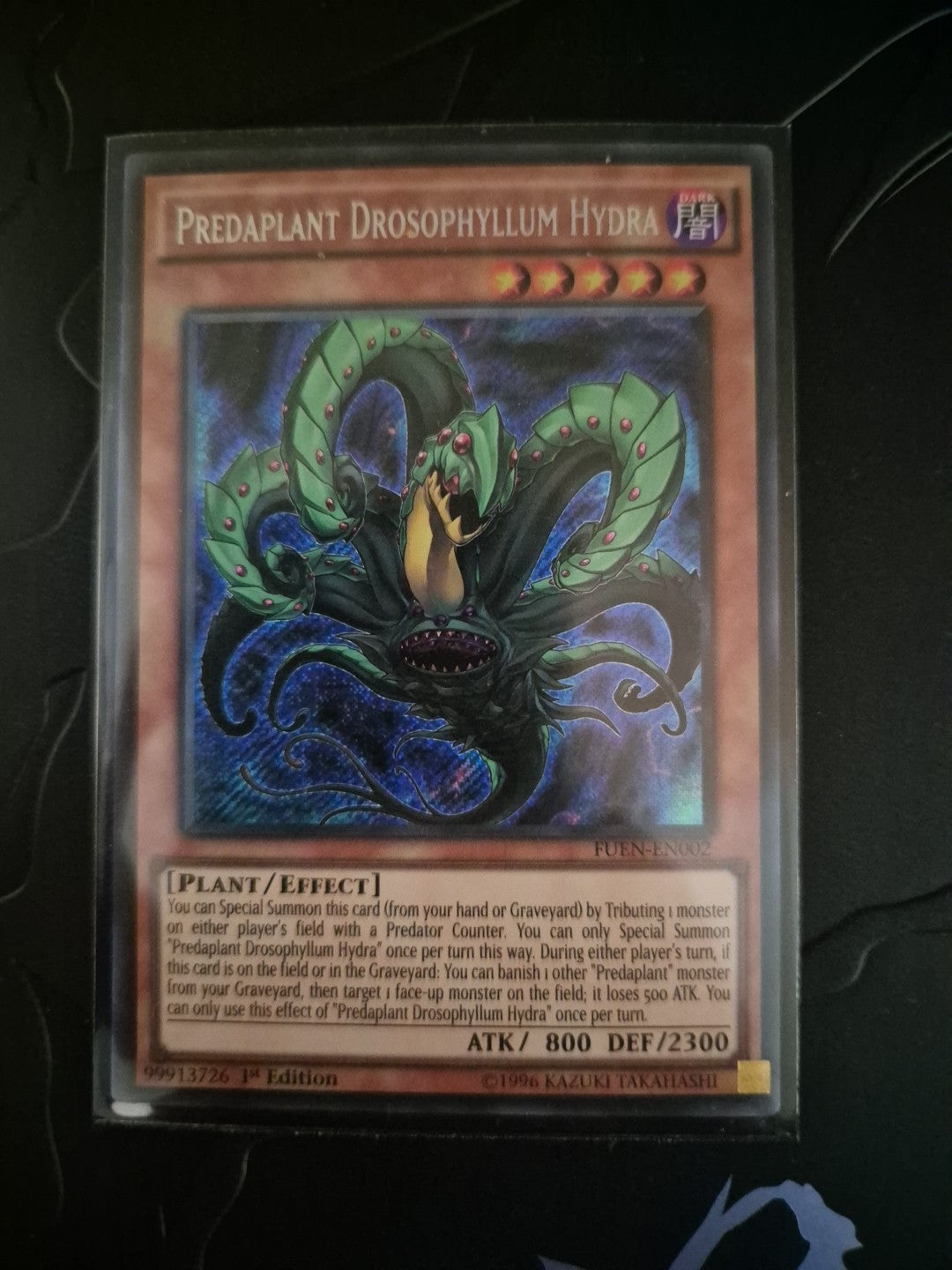 Predaplant Drosophyllum Hydra - FUEN-EN002 - Secret Rare 1st Edition Yugioh