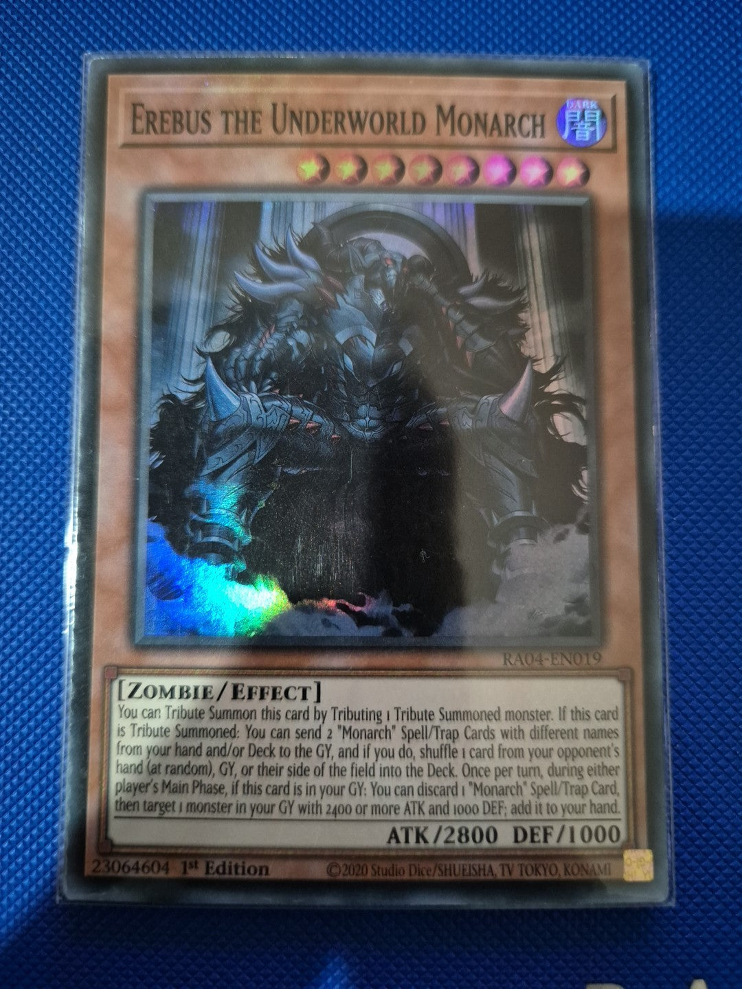 Erebus the Underworld Monarch RA04-EN019 Super Rare 1st Edition YuGiOh TCG Card