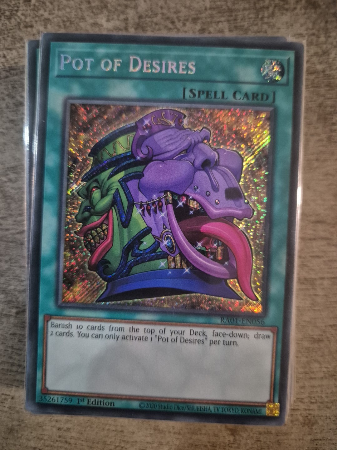 Yugioh | Pot Of Desires - Secret Rare | RA01 - EN056