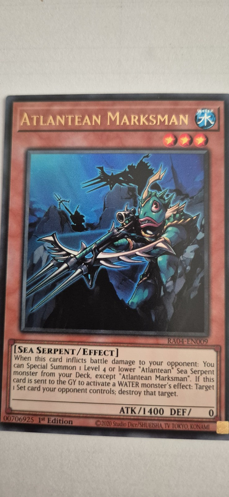 YUGIOH RA04-EN009 Atlantean Marksman Ultra Rare 1st Edition NM