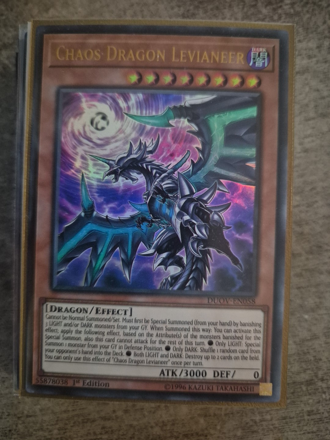 CHAOS DRAGON LEVIANEER DUOV-EN058 Ultra 1st Edition