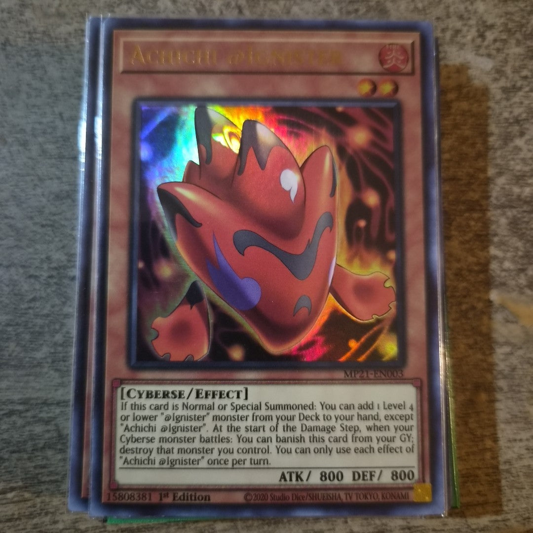 Achichi @Ignister - MP21-EN003 - Ultra Rare - 1st Edition Yugioh