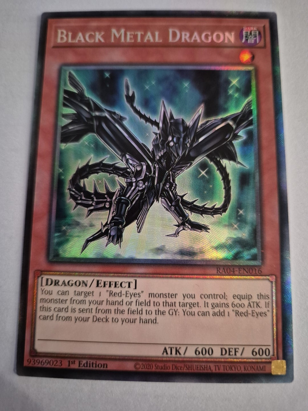Black Metal Dragon - RA04-EN016 - 1st Ed Prismatic Collector's Rare Near Mint