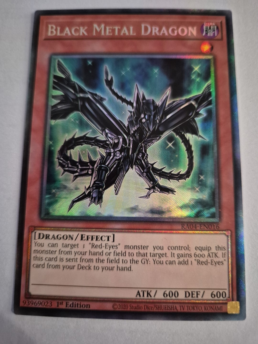 Black Metal Dragon - RA04-EN016 - 1st Ed Prismatic Collector's Rare Near Mint