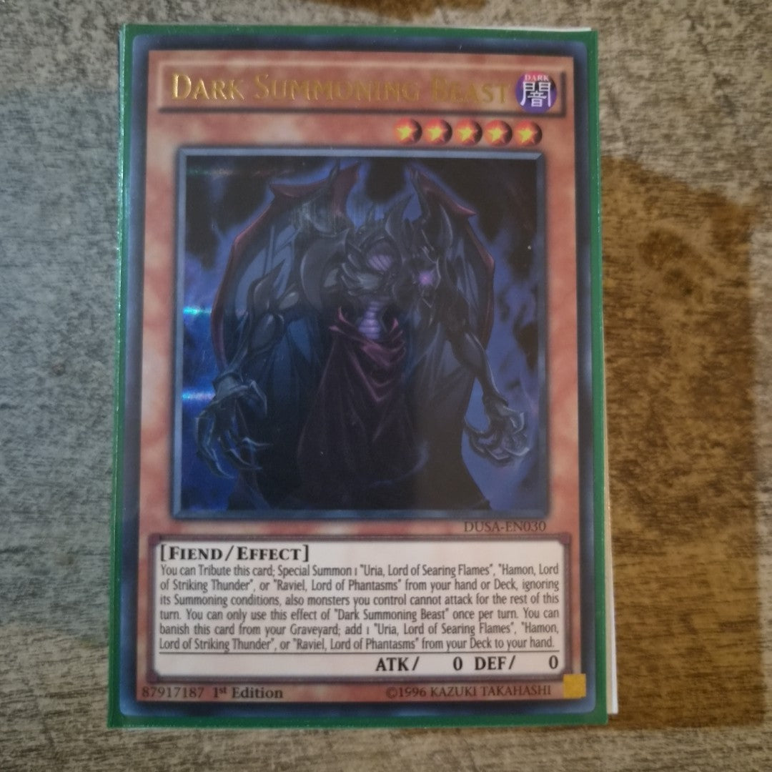 YUGIOH Dark Summoning Beast DUSA-EN030 Ultra Rare 1st edition NM